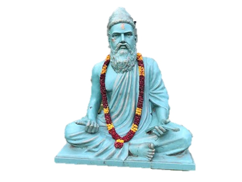Image of a statue of a saint Thiruvalluvar.