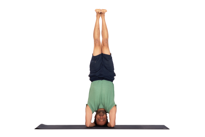 Image of a person doing a yoga pose.